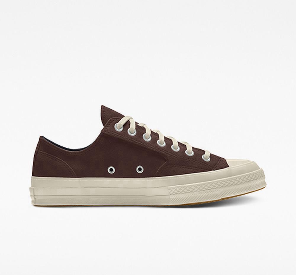 Converse Custom Chuck 70 Mocka By You Unisex Låga Herr Bruna | 450879TER