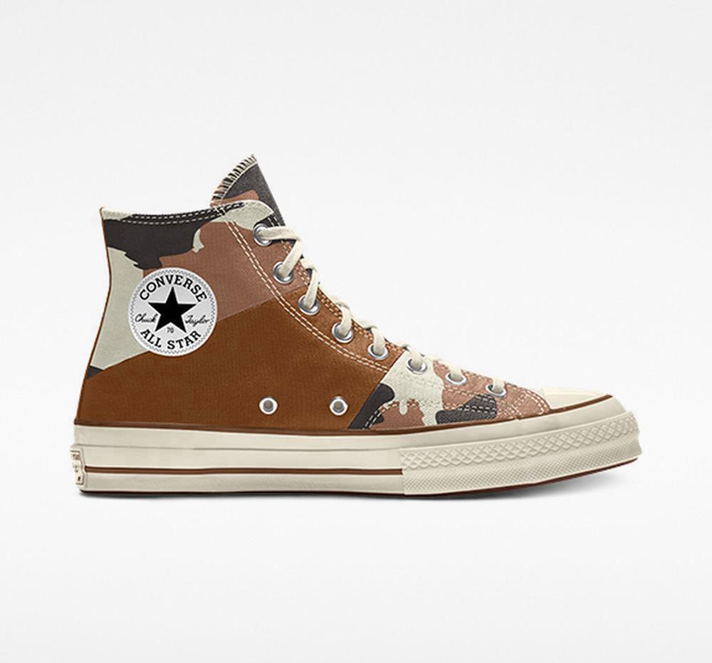 Converse Custom Chuck 70 Patchwork By You Unisex Höga Herr Bruna | 584073NDB