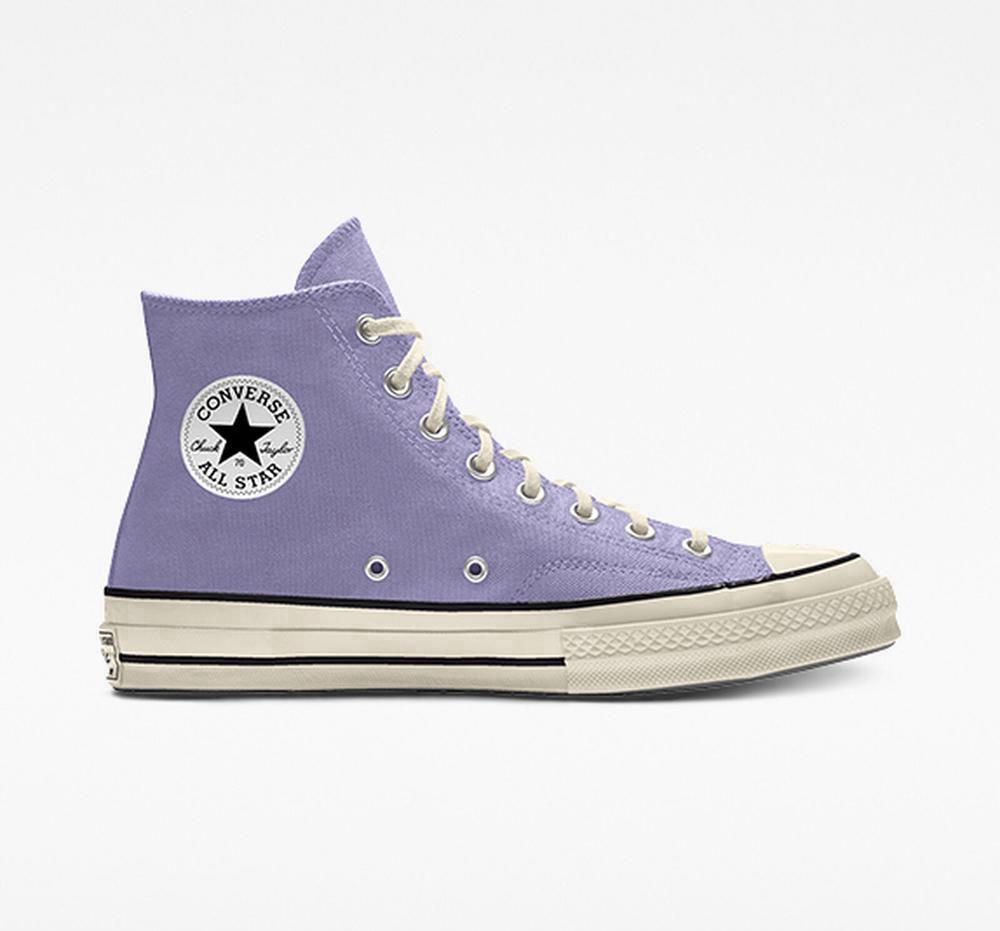 Converse Custom Chuck 70 Vintage Canvas By You Unisex Höga Dam Lila | 487963SPJ