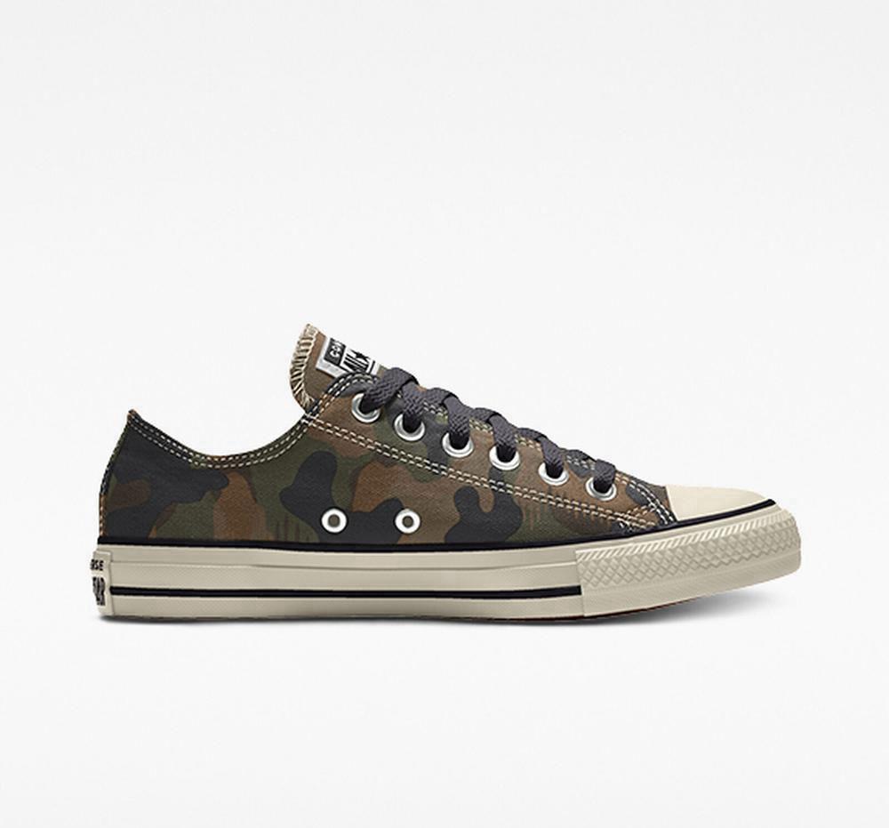 Converse Custom Chuck Taylor All Star By You Unisex Låga Dam Camo | 051823BJV