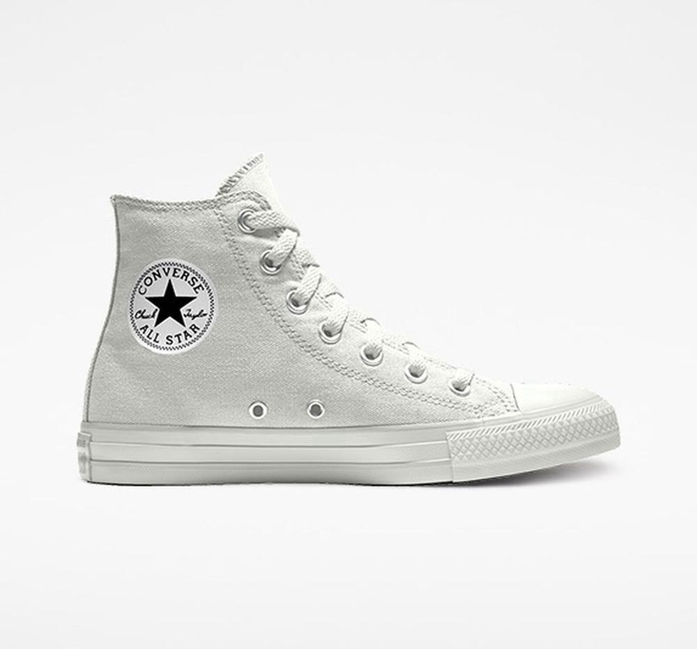 Converse Custom Chuck Taylor All Star By You Unisex Höga Dam Grå | 064378CWN