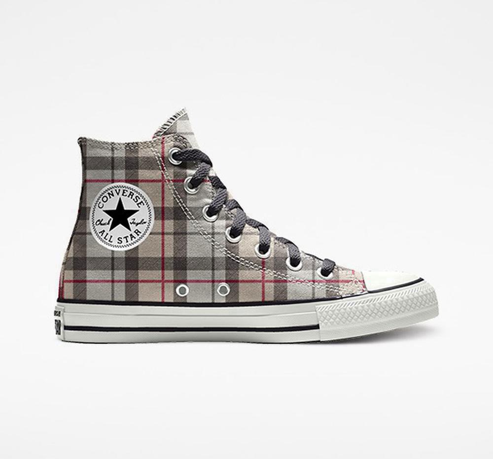 Converse Custom Chuck Taylor All Star By You Unisex Höga Dam Grå | 169075PVF