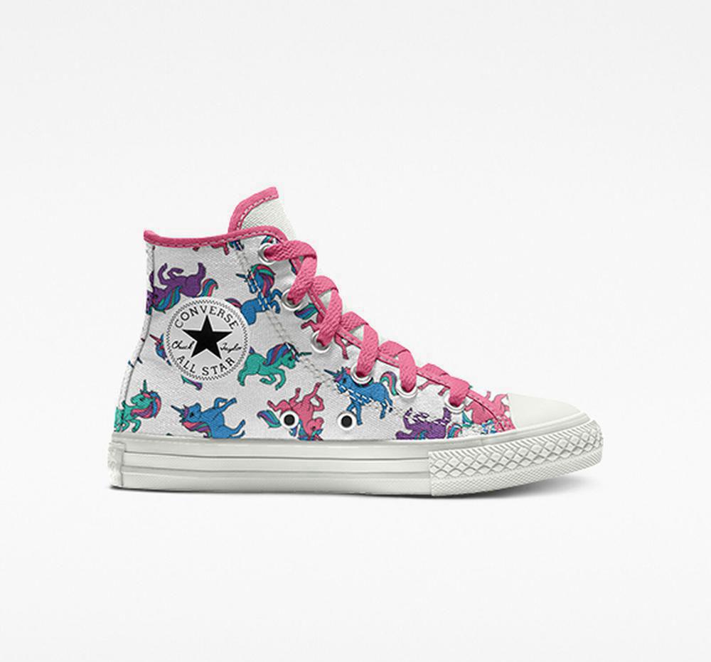 Converse Custom Chuck Taylor All Star By You Little Kids Höga Tjej Olika Färger | 173564DFI