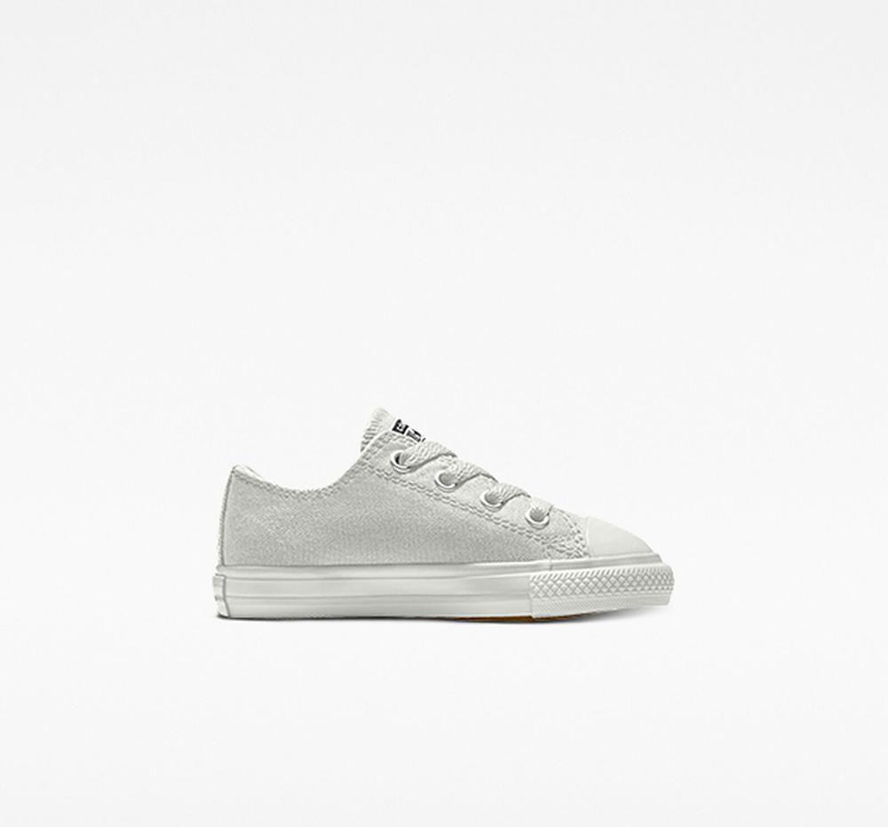 Converse Custom Chuck Taylor All Star By You Toddler Låga Tjej Grå | 192634MSU