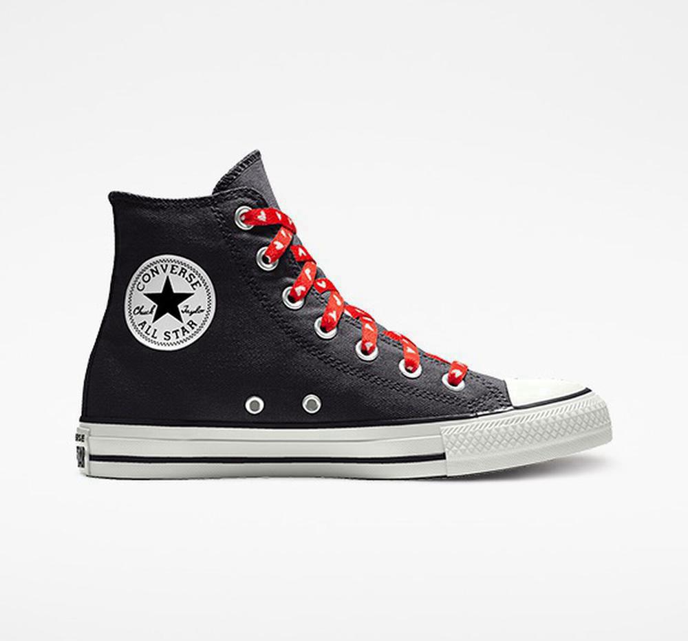 Converse Custom Chuck Taylor All Star By You Unisex Höga Dam Blackheartlace | 457862KIR