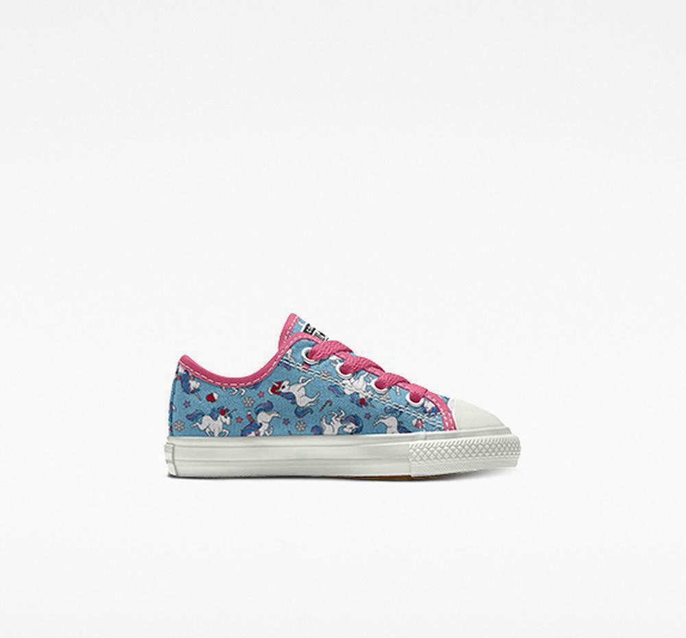 Converse Custom Chuck Taylor All Star By You Toddler Låga Pojke Blå | 493518ARO