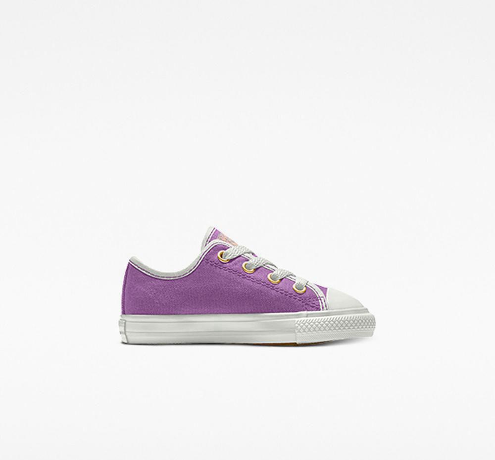Converse Custom Chuck Taylor All Star By You Toddler Låga Pojke Lila | 629541UGP