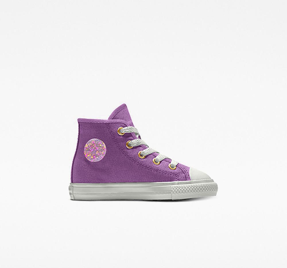 Converse Custom Chuck Taylor All Star By You Toddler Höga Pojke Lila | 671350FWK