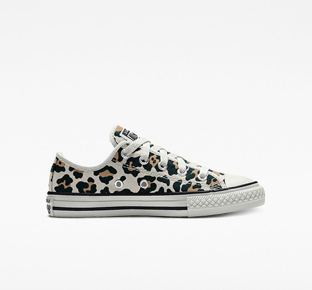 Converse Custom Chuck Taylor All Star By You Little Kids Låga Tjej Leopard | 734016AON