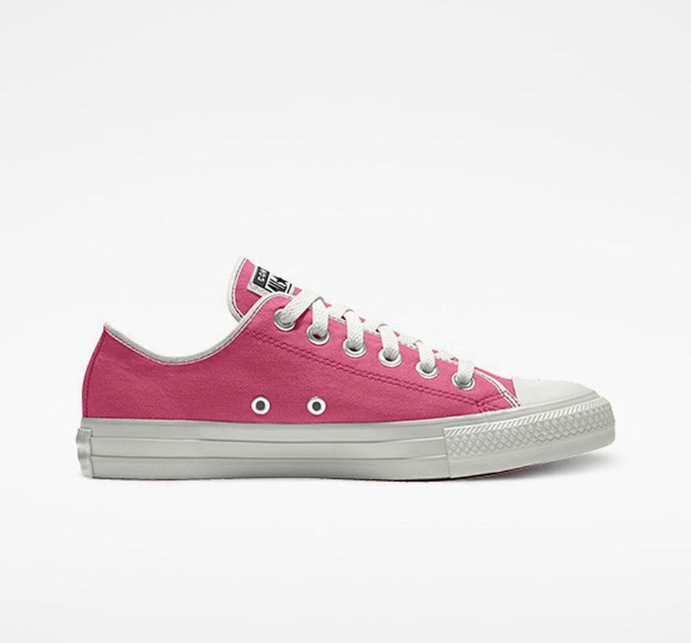 Converse Custom Chuck Taylor All Star By You Unisex Låga Dam Rosa | 851097SQD