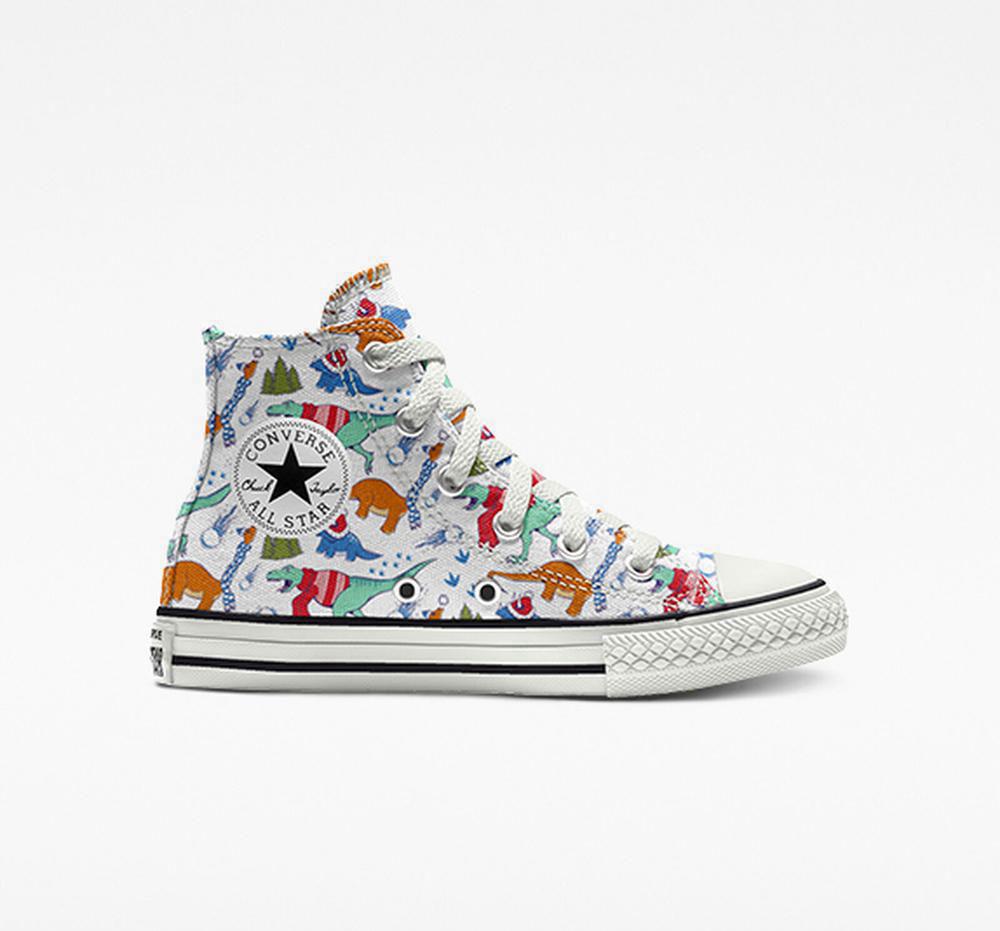 Converse Custom Chuck Taylor All Star By You Little Kids Höga Tjej Olika Färger | 861423SQA