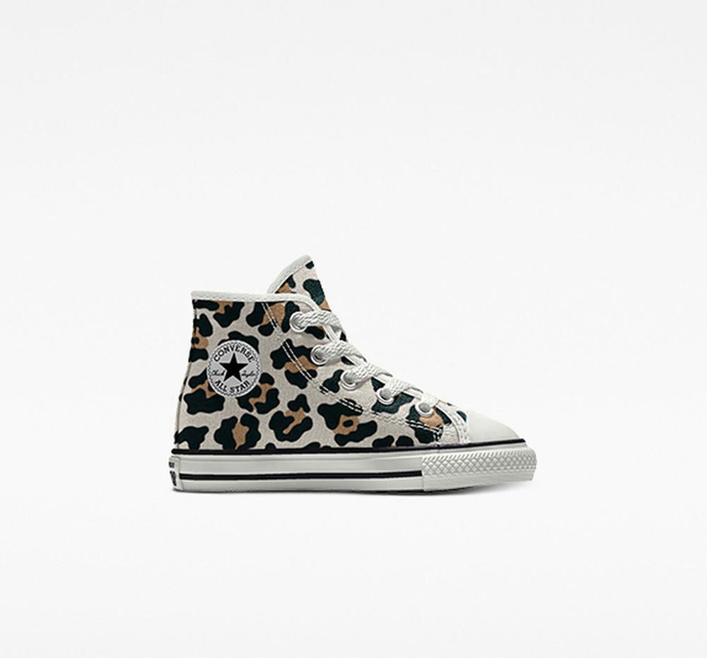 Converse Custom Chuck Taylor All Star By You Toddler Höga Pojke Leopard | 927580GCN