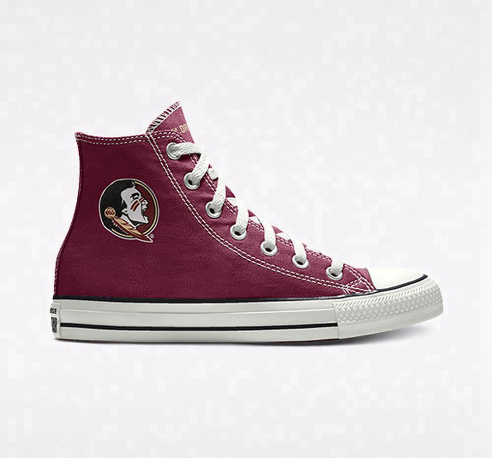 Converse Custom Chuck Taylor All Star Florida State University Seminoles By You Unisex Höga Herr Vinröda | 231894ZYQ