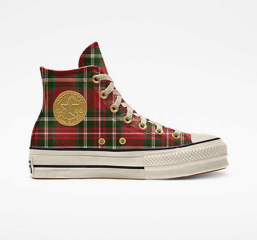 Converse Custom Chuck Taylor All Star Lift Canvas By You Unisex High Top Platform Skor Dam Olika Färger | 605897WSO