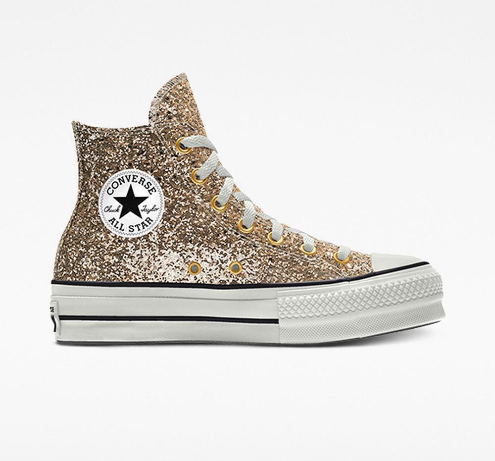 Converse doradas shop