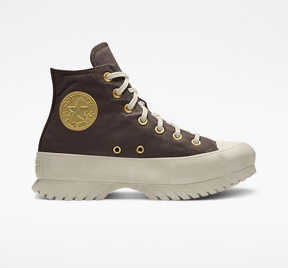 Converse Custom Chuck Taylor All Star Lugged Platform By You Unisex Höga Dam Bruna | 068153LPX