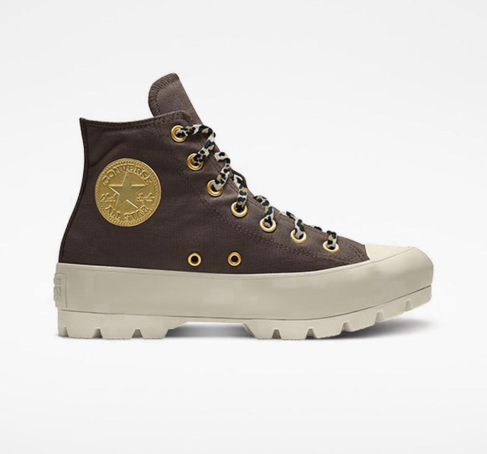 Converse Custom Chuck Taylor All Star Lugged Platform By You Unisex Höga Dam Bruna | 325418MPN