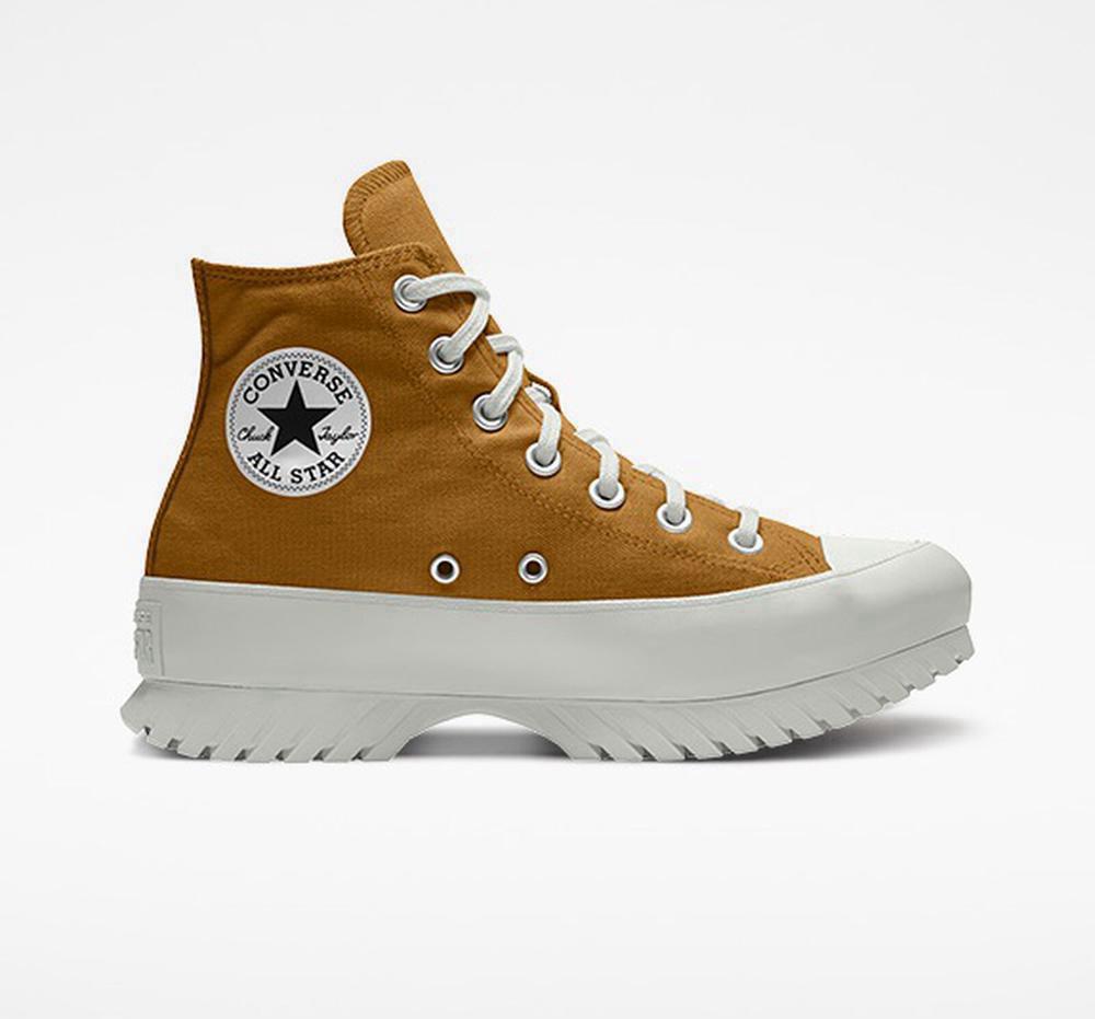 Converse Custom Chuck Taylor All Star Lugged Platform By You Unisex Höga Dam Bruna | 387451GKC