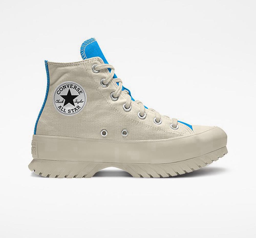 Converse Custom Chuck Taylor All Star Lugged Platform By You Unisex Höga Dam Vita | 863471YBK
