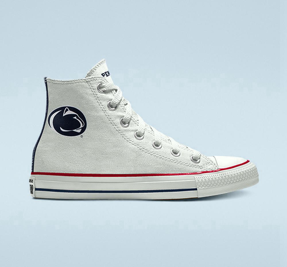 Converse Custom Chuck Taylor All Star Penn State Nittany Lions By You Unisex Höga Herr Grå | 596483MOC