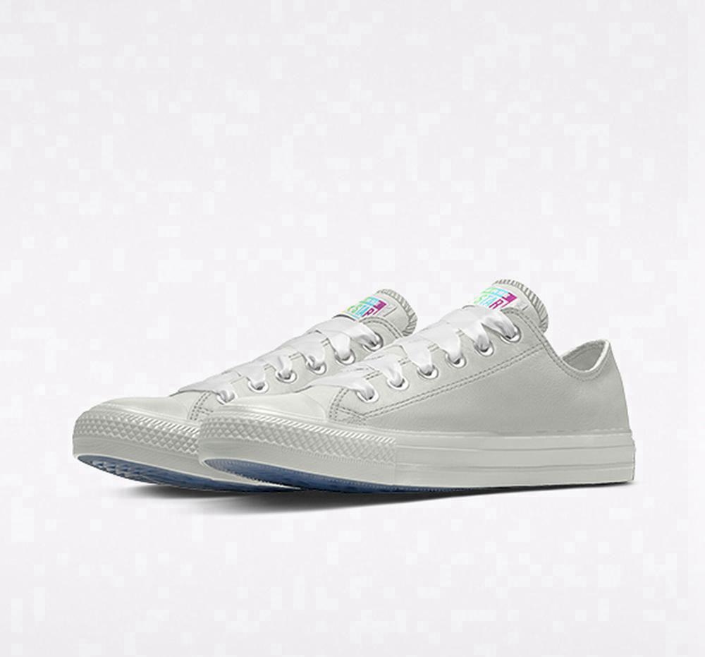 Converse Custom Chuck Taylor All Star Premium Wedding By You Unisex Låga Herr Vita | 391280NAZ
