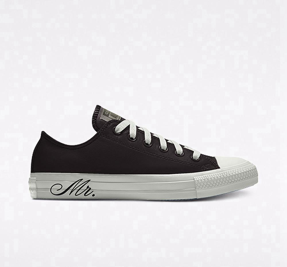 Converse Custom Chuck Taylor All Star Premium Wedding By You Unisex Låga Herr Svarta | 795316OUD