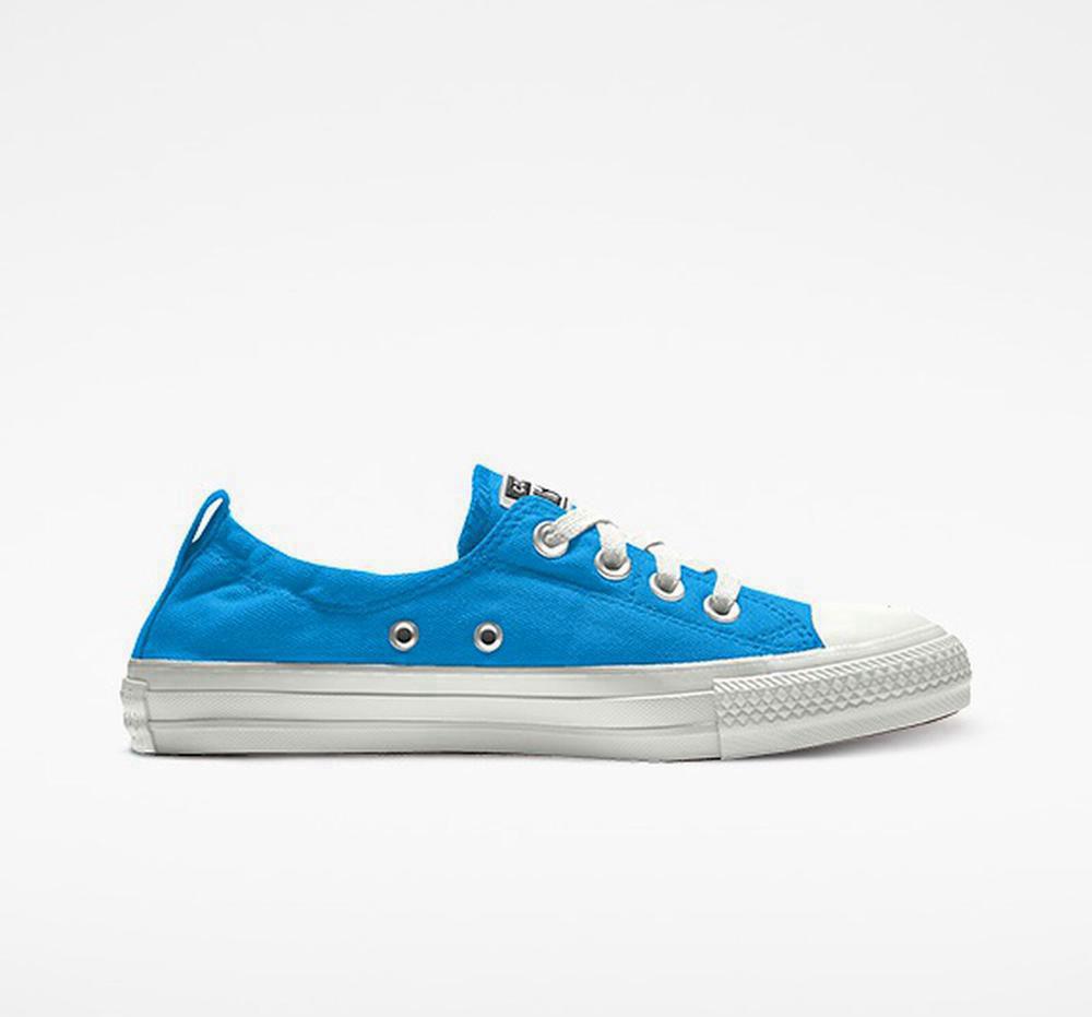Converse Custom Chuck Taylor All Star Shoreline Slip By You Låga Dam Blå | 238194DYN
