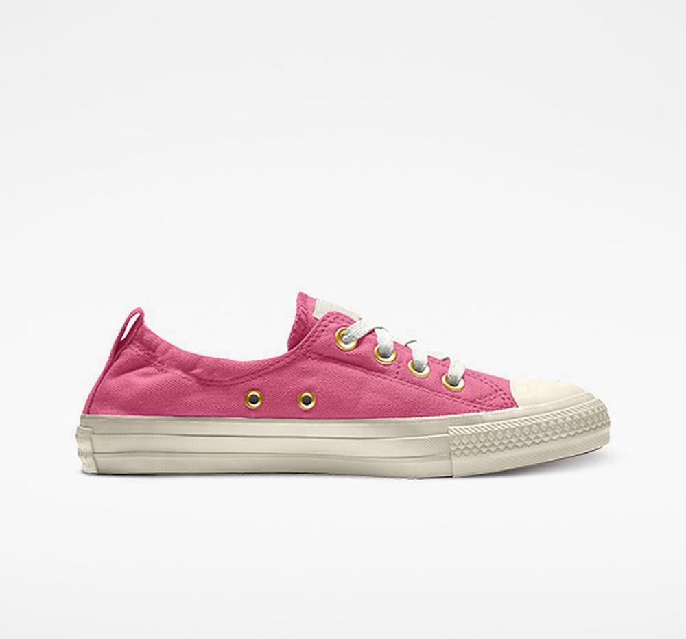 Converse Custom Chuck Taylor All Star Shoreline Slip By You Låga Dam Rosa | 987135XOI