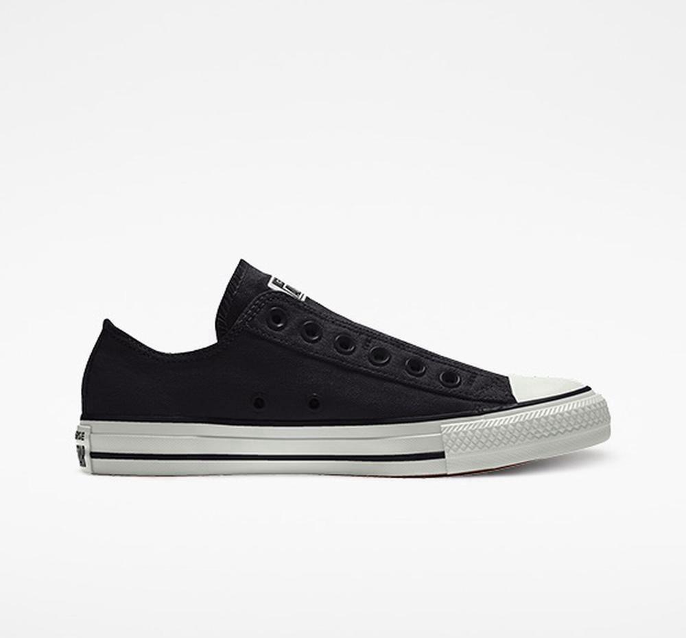 Converse Custom Chuck Taylor All Star Slip By You Unisex Låga Dam Svarta | 340216JXB