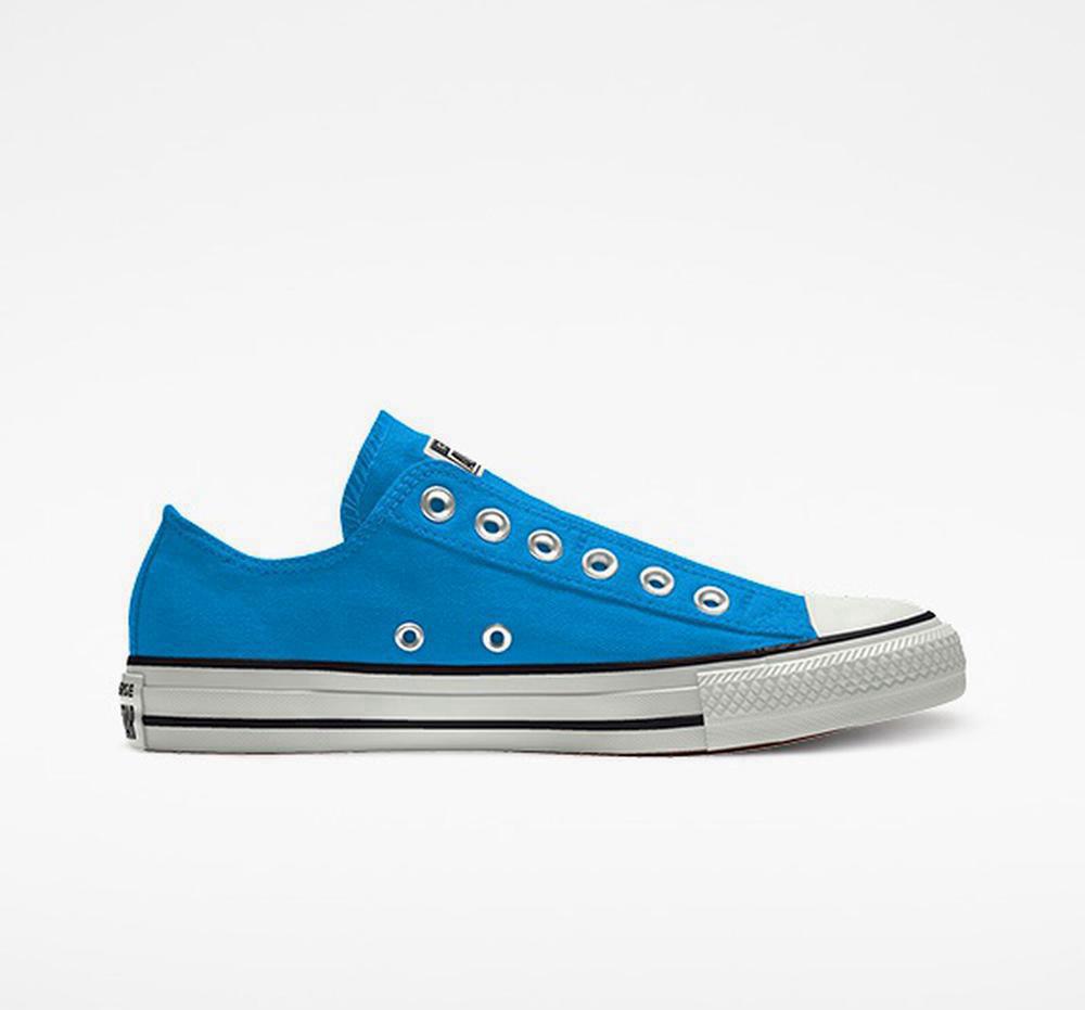 Converse Custom Chuck Taylor All Star Slip By You Unisex Låga Dam Bluehero | 395204NAY