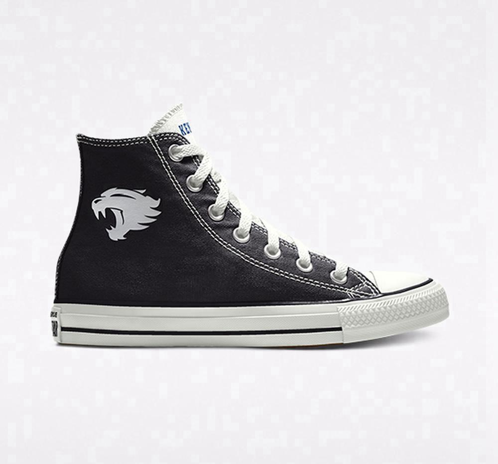 Converse Custom Chuck Taylor All Star University Of Kentucky Wildcats By You Unisex Höga Herr Svarta | 594387QAJ