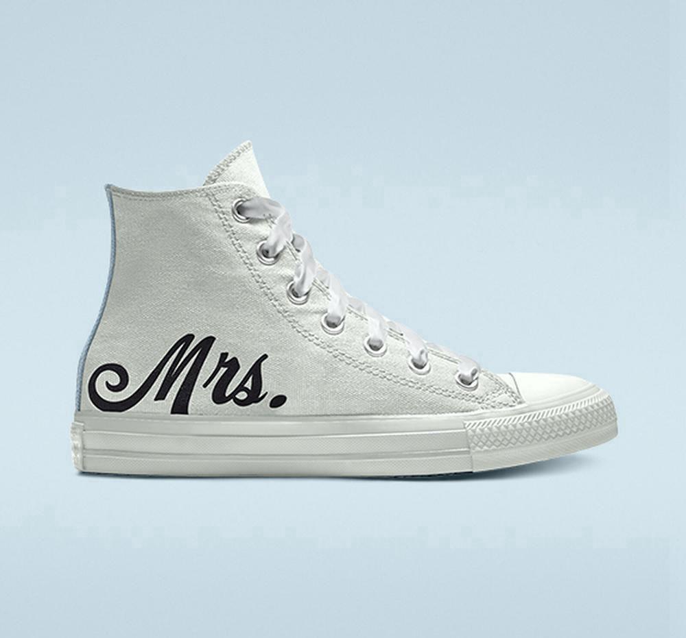 Converse Custom Chuck Taylor All Star Wedding By You Unisex Höga Herr Vita | 508127MLJ
