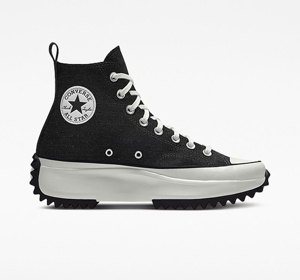 Converse Custom Run Star Hike By You Unisex Höga Herr Blackdenim | 045613GBJ