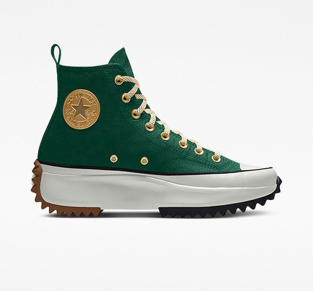 Converse Custom Run Star Hike By You Unisex Höga Herr Mid Night Clover Holiday Lace | 439872IUJ