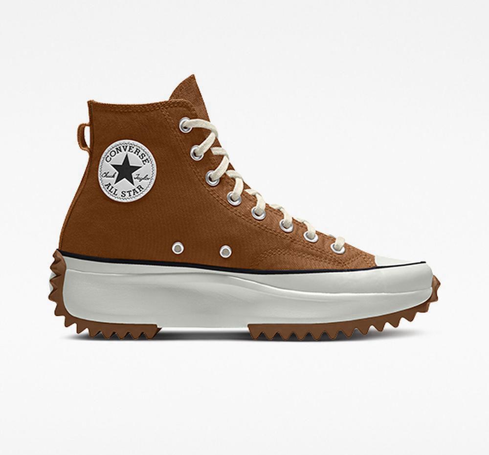 Converse Custom Run Star Hike By You Unisex Höga Herr Brindlebrown | 512784UDT