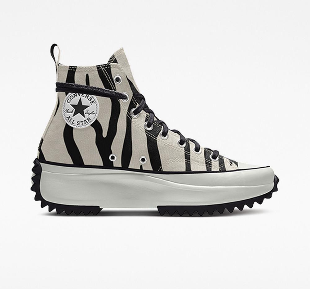Converse Custom Run Star Hike By You Unisex Höga Herr Svarta Vita | 598026EKA