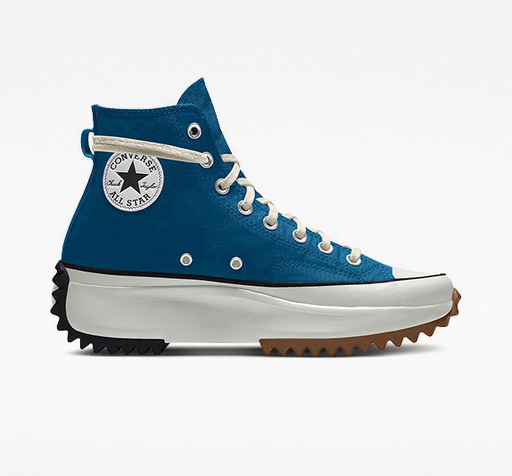 Converse Custom Run Star Hike By You Unisex Höga Herr Marinablue | 704325ZUB