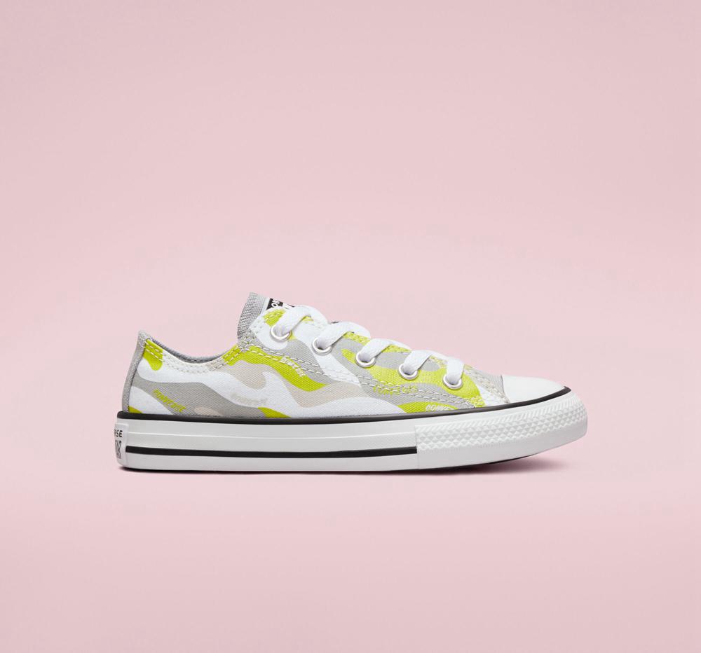 Converse Hybrid Camo Chuck Taylor All Star Little Kids Låga Tjej Vita | 469725SRH