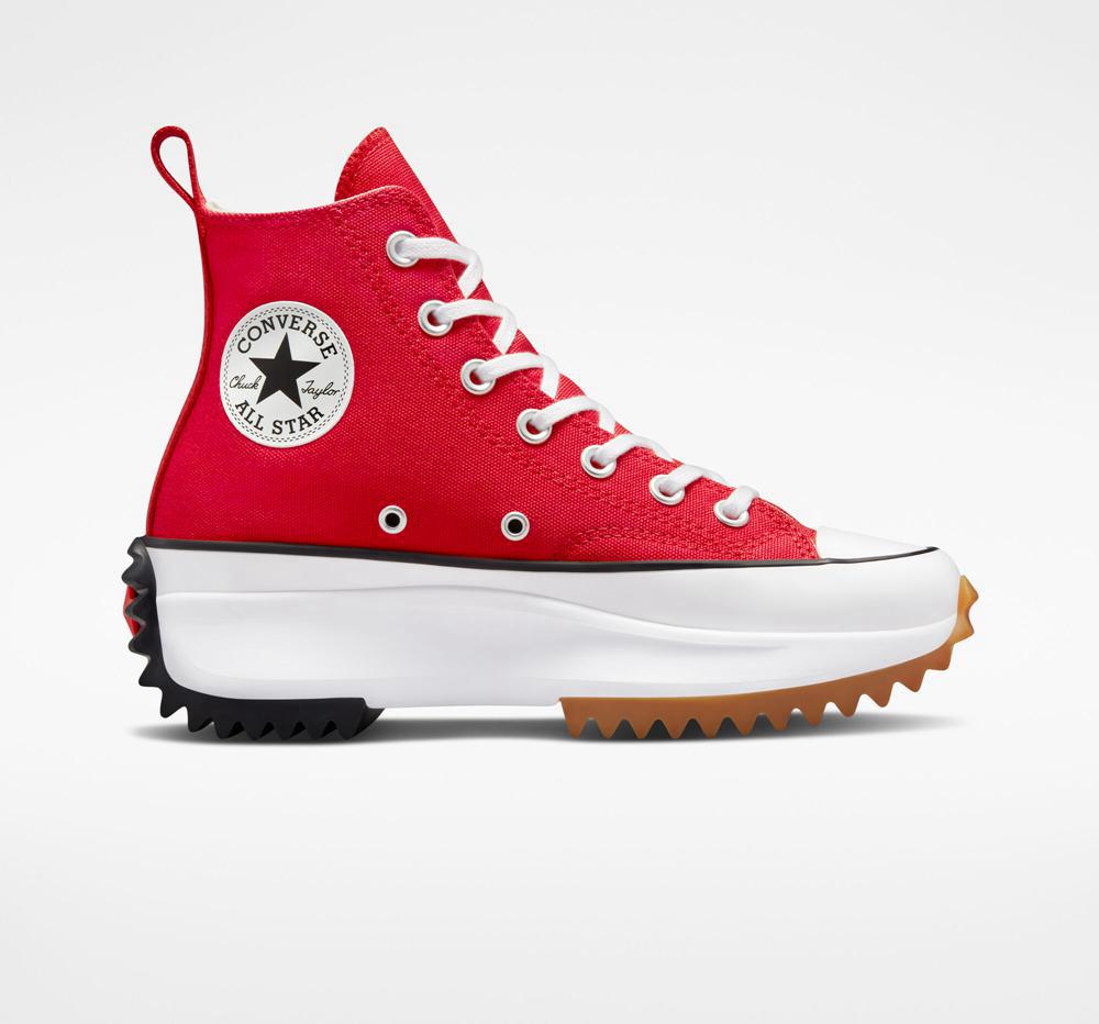 Converse Run Star Hike Platform Unisex Höga Dam Röda Vita Svarta | 021836QYN