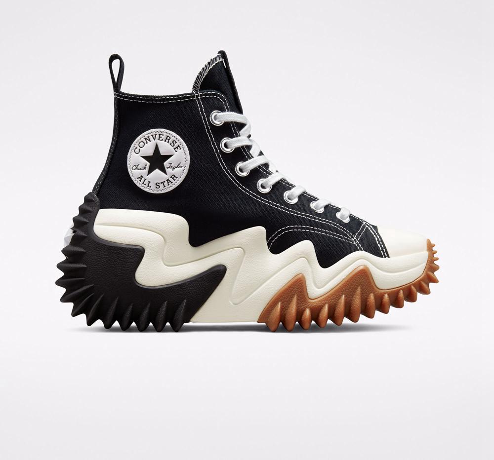 Converse Run Star Motion Cx Platform Unisex Höga Herr Svarta Vita | 053987CIF