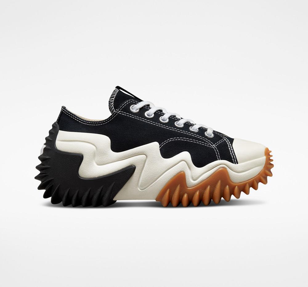 Converse Run Star Motion Cx Platform Unisex Låga Herr Svarta Vita | 521874SXQ