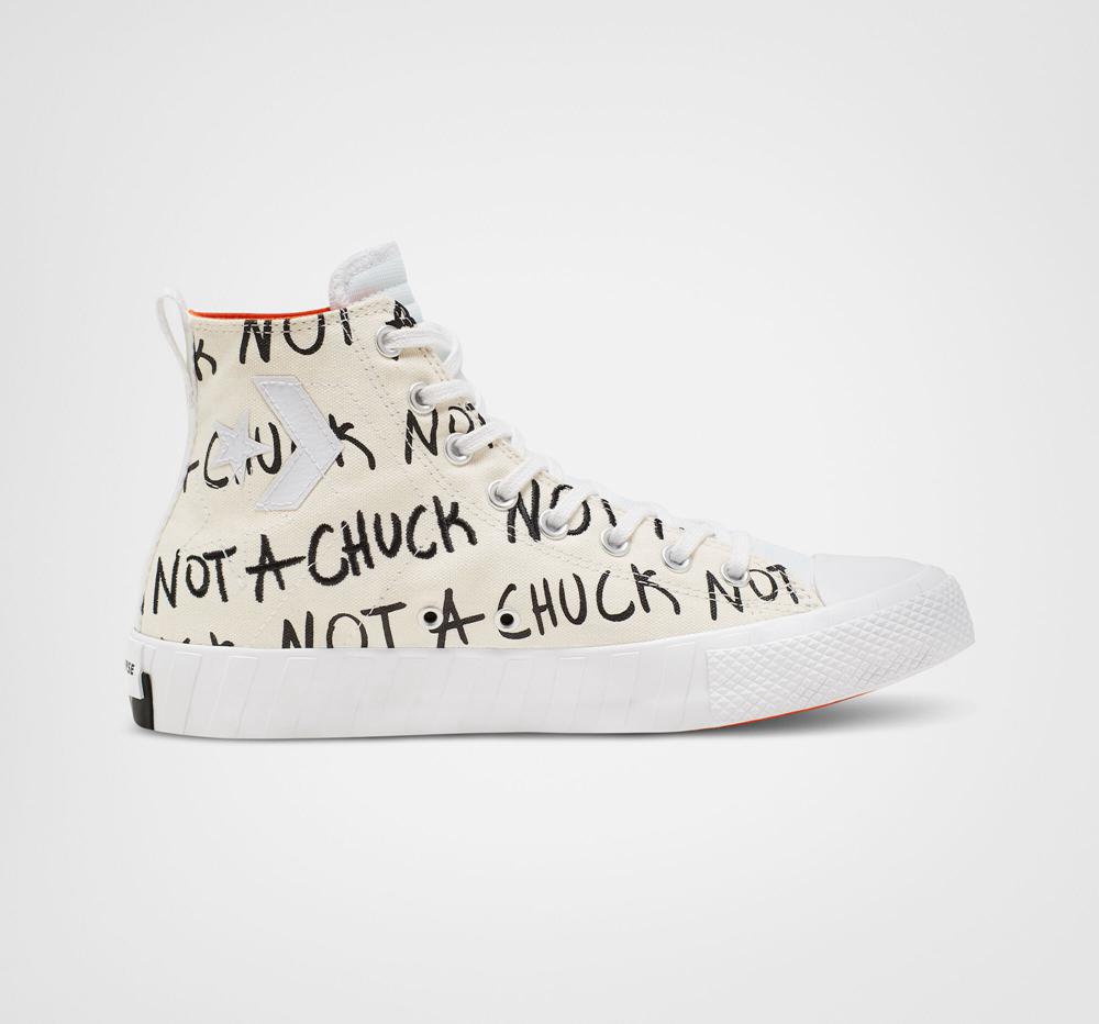 Converse Unt1tl3d Mens Höga Herr Vita | 165928BJT
